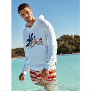 Scotch & Soda x Keoni White Kona Hawaiian Men’s Sweatshirt, XXL